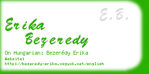 erika bezeredy business card